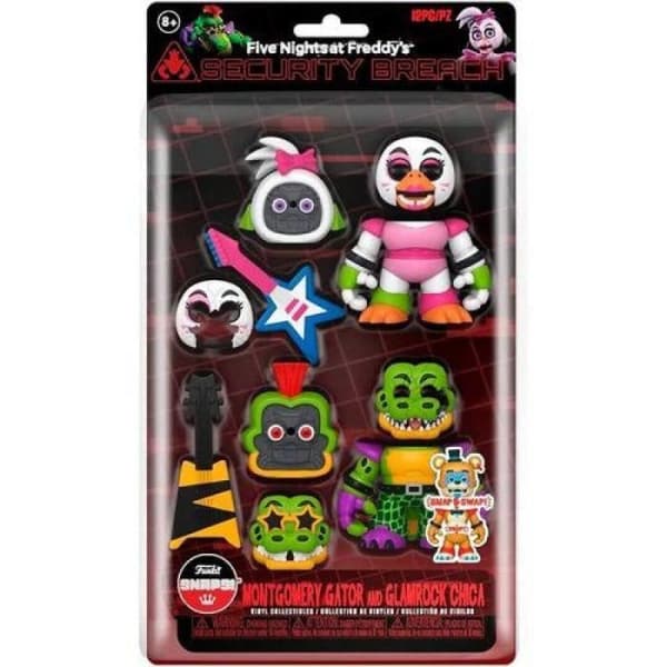 Snap Figure - Five Nights At Freddy's - Rr Glamrock Chica & Gator 2pk