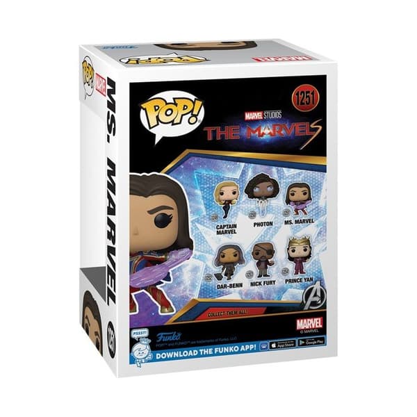 Funko Pop! Vinyl: The Marvels - Ms. Marvel - Marvel License - Grå och flerfärgad