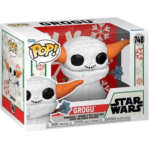 Figurine Funko Pop! - Star Wars Mandalorian - Holiday Grogu Snögubbe