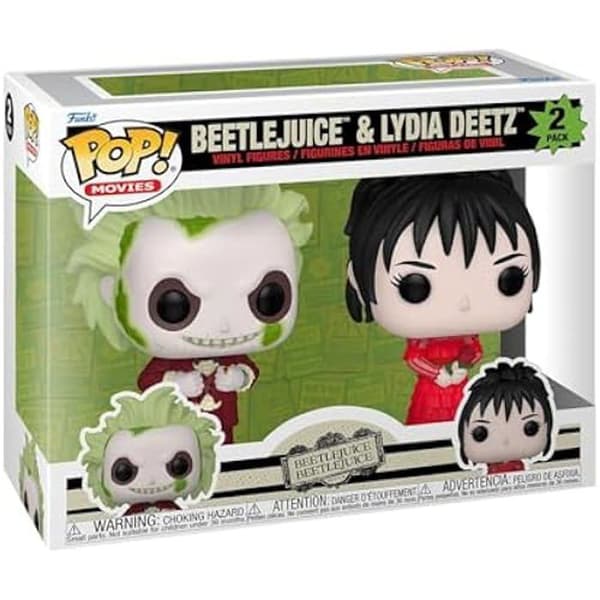 Figurine - Funko - Beetlejuice 2 Pack - Beetlejuice & Lydia Deetz - Vinyl - 9,5 cm