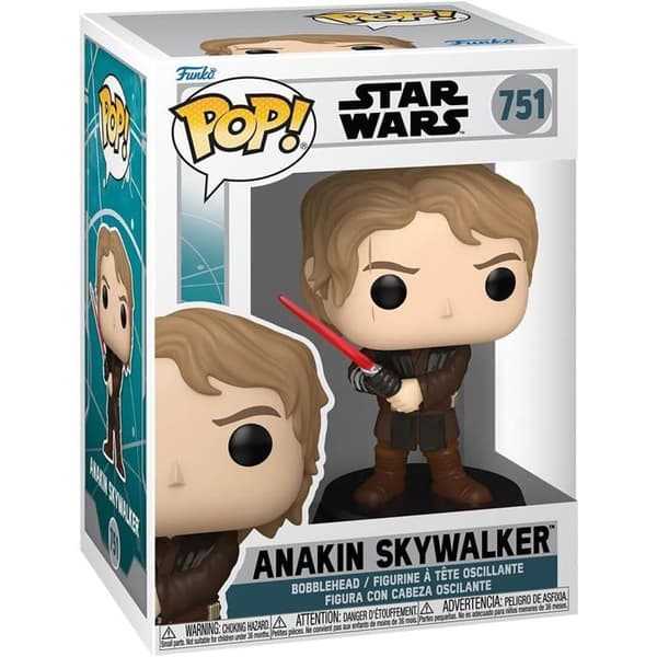 Figur - FUNKO - N° 751 - Anakin Skywalker - Star Wars - 9 cm i vinyl