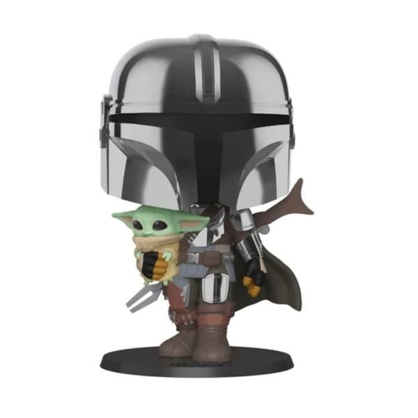 Funko Pop! StarWars:Mandalorian-10" Mand.W/Chrome