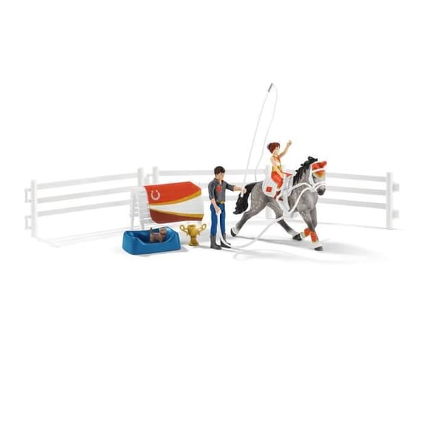 Horse Club Mia Equestrian Vaulting Kit - SCHLEICH - 42443 - Röd - Box