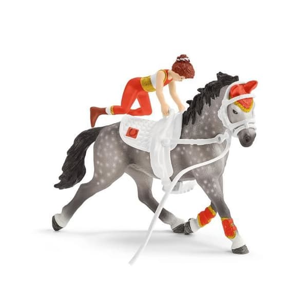 Horse Club Mia Equestrian Vaulting Kit - SCHLEICH - 42443 - Röd - Box
