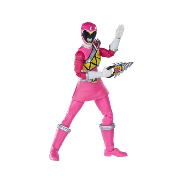 Figurine Power Rangers Dino Charge Lightning Collection - HASBRO - Rosa Ranger - 15 cm - Vit och Rosa