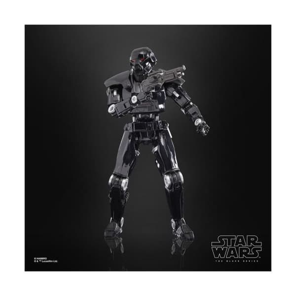 Figurin - HASBRO - Star Wars: The Mandalorian Black Series - Dark Trooper White 15 cm