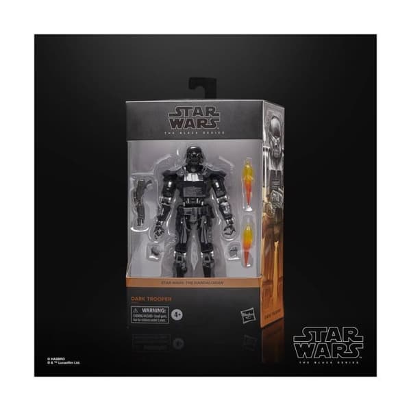Figurin - HASBRO - Star Wars: The Mandalorian Black Series - Dark Trooper White 15 cm