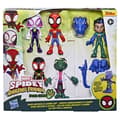Miniatyrbild 6 av 6: Dinosaur and Lizard Heroes Box, 5 statyetter, förskola superhjälte leksak, från 3 år, Spidey and his Friends