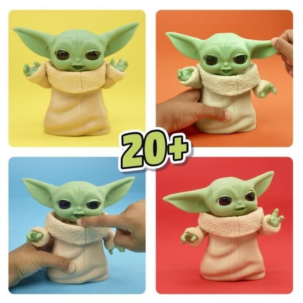 12,5 cm Mixin' Moods Grogu-figur, 20+ anpassningsbara uttryck, Star Wars-leksaker för flickor och pojkar från 4 år och uppåt