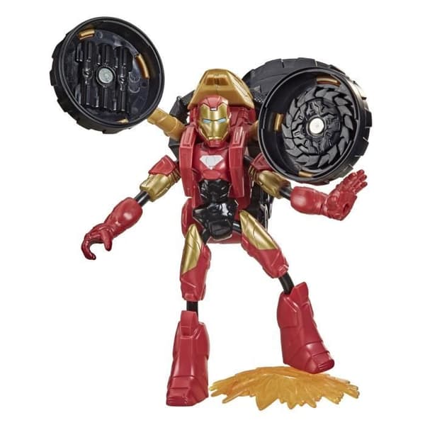 Iron Man Bend and Flex ledad figur med flexibel motorcykel - AVENGERS