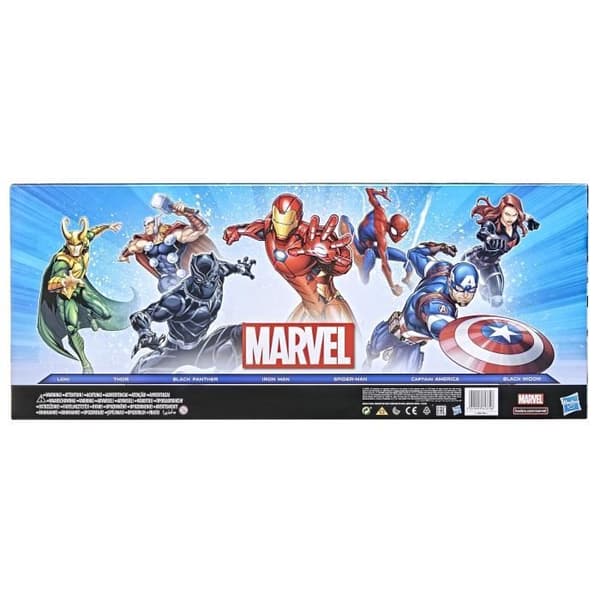 Maxi Avengers Pack 7 30 cm figurer, 5 tillbehör, Marvel Avengers Titan Hero Series