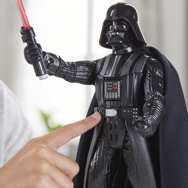 Star Wars Galaktisk Action Dark Vador, elektronisk figur av 30 cm, leksak för barn, från 4 år.
