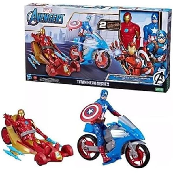 Marvel Avengers Titan Hero Game - HASBRO - Iron Man och Captain America - Inomhus - Blandat