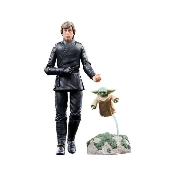 Hasbro - Star Wars: The Book of Boba Fett Black Series - Paket med 2 Luke Skywalker &amp; Grogu-figurer 15 cm