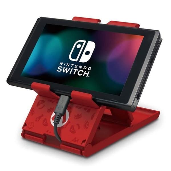 Hori Playstand Mario - Stativ för Nintendo Switch Console - Super Mario Design - Officiell Nintendo-licens