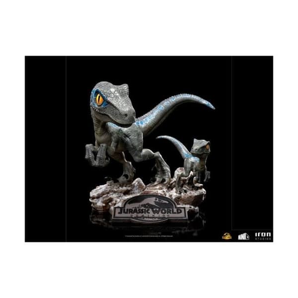 Figur - Iron Studios - Jurassic World The World After - Mini Co. PVC Blue and Beta 13 cm
