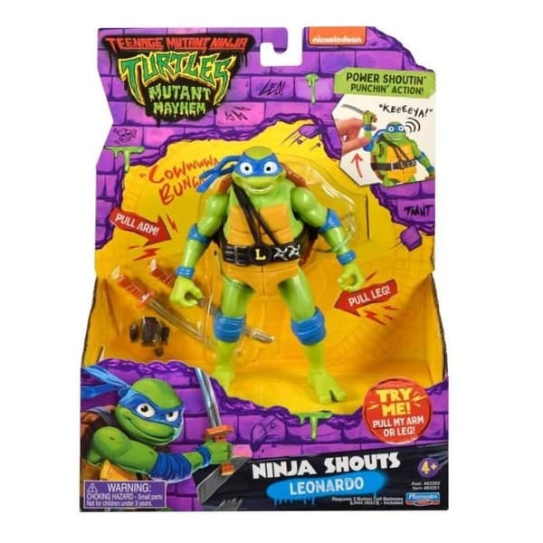 Leksak - LEKKAMATER LEKSAK - LEONARDO - Power Sounds 14cm - Turtles Mutant Mayhem
