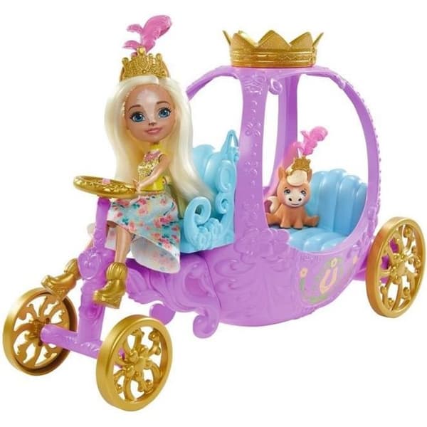 Enchantimals - Royal Carriage med Peola Pony - Golden Wheels - från 4 år och uppåt