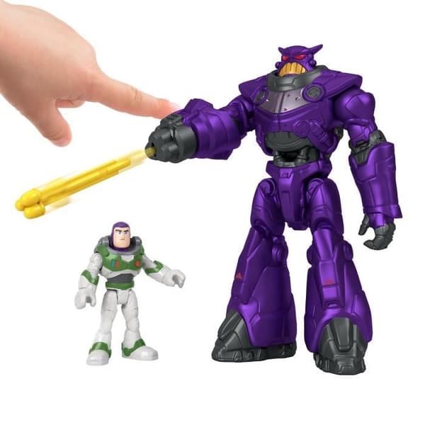 Actionfigur - FISHER PRICE - Disney Pixar Buzz Lightyear - Buzz och Mega Zurg - Blandat - Från 3 år