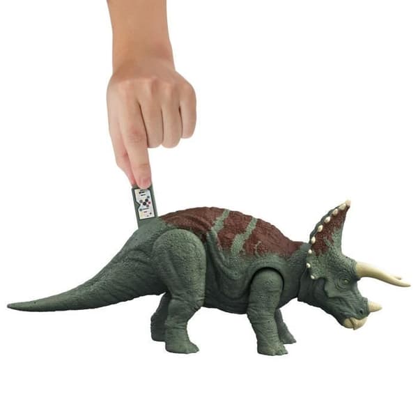 Triceratops dinosauriefigur med ljud Jurassic World - MATTEL - Från 4 år - Grön - 2 års garanti