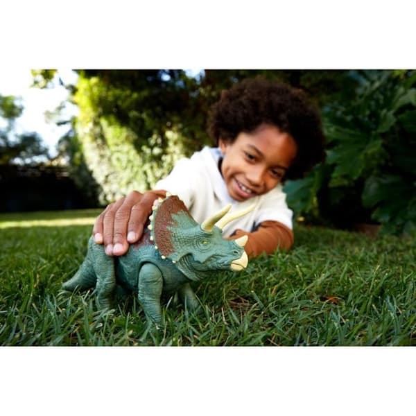 Triceratops dinosauriefigur med ljud Jurassic World - MATTEL - Från 4 år - Grön - 2 års garanti