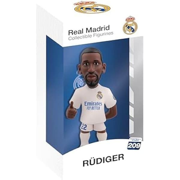 Figur - MINIX - MN18437 - Rudiger - Real Madrid - 12 cm - PVC - Present till barn och vuxna