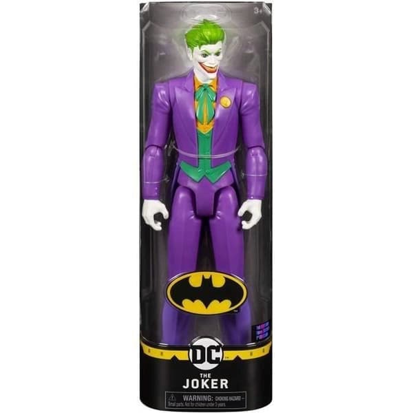 Joker Figur 30 cm - Batman - SPIN MASTER - Storformat ledad figur - Vit