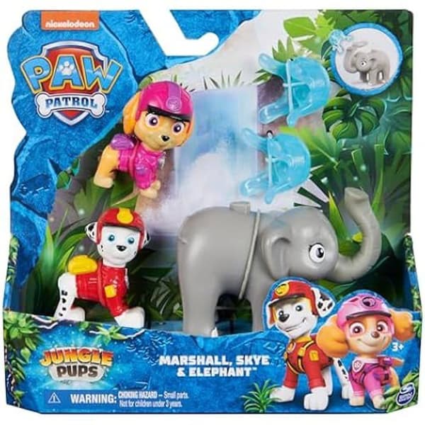 Leksak - SPIN MASTER - 6068080 - 2 valpfigurer - Djungeldjur - Flerfärgad