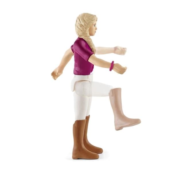 Horsewoman Sofia and Blossom statyett, schleich box med 10 element ingår inklusive 1 andalusisk schleich häst och dess ryttare,