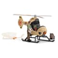 Miniatyrbild 4 av 6: Helikopter för djurräddning, 8-delad box med lejon- och flodhästfigurer - Hållbar, rolig och lärorik leksak