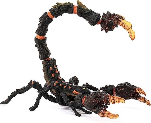 Lava Scorpion, fantastisk figur med rörliga och roterande delar, monsterleksak för barn från 7 år och uppåt - schleich 70142