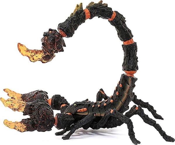 Lava Scorpion, fantastisk figur med rörliga och roterande delar, monsterleksak för barn från 7 år och uppåt - schleich 70142