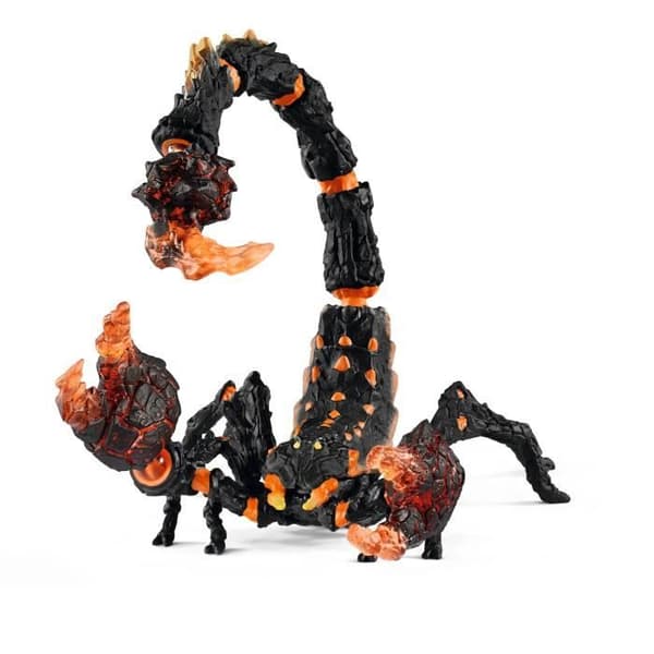 Lava Scorpion, fantastisk figur med rörliga och roterande delar, monsterleksak för barn från 7 år och uppåt - schleich 70142