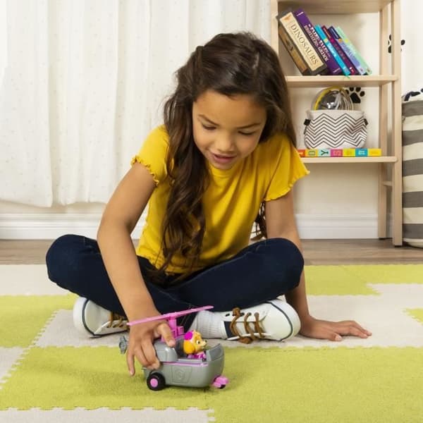 Paw Patrol Fordon med Stella Figur - PAW PATROL Brand - 15 cm - Blandat - Grå och Flerfärgad