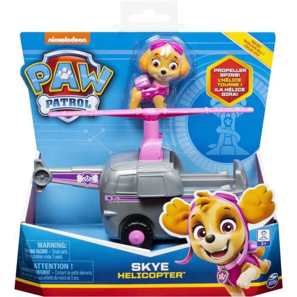 Paw Patrol Fordon med Stella Figur - PAW PATROL Brand - 15 cm - Blandat - Grå och Flerfärgad