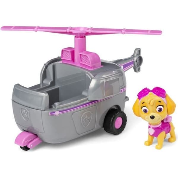 Paw Patrol Fordon med Stella Figur - PAW PATROL Brand - 15 cm - Blandat - Grå och Flerfärgad