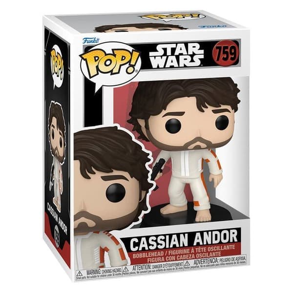 Figur - Funko Pop! - Star Wars: Andor - Cassian Andor - Högkvalitativ Vinyl - 9,5 cm