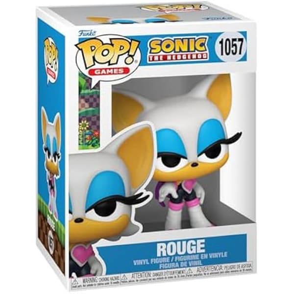 Figur - Funko Pop! - Sonic - Rogue The Bat - Vinyl - 9,5 cm - Ideal Present