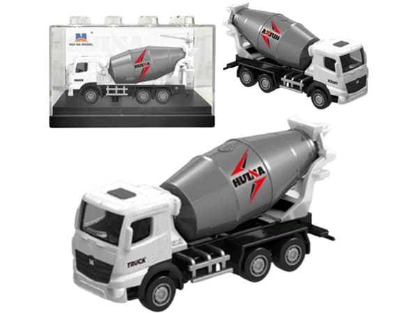 Betonin sekoitin Metalli keräilijän malli Huina White 1:80