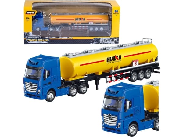 Metall Tankbil Rörliga delar Gul 1:50