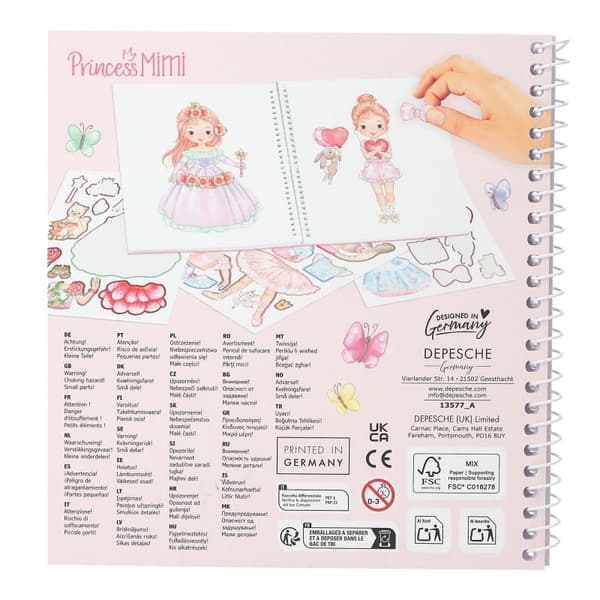 Princess Mimi Dress Me Up Stickersbok