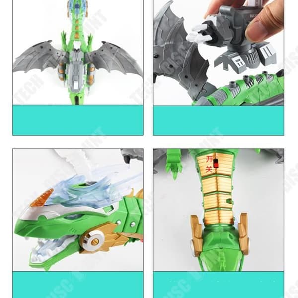 TD® elektriska interaktiva dinosaurier leksaker: prata och gå Fire Dragon och dinosaurier för spel, barnleksaker Julklapp