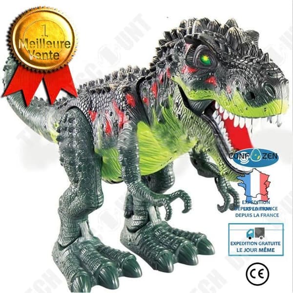TD® elektrisk dinosaurieleksak, simulering av Tyrannosaurus Rex-modell, musiksimulering - present till barns födelsedag eller