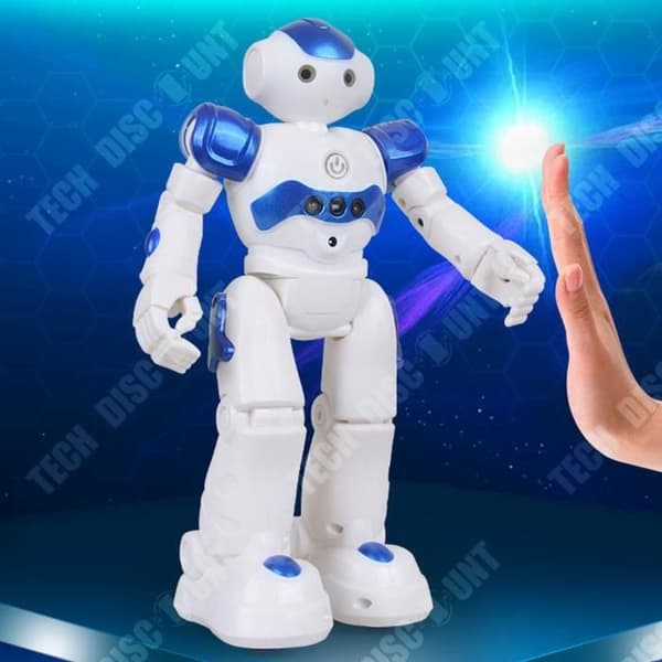 TD® Smart fjärrkontrollrobot för barn Gestavkänning Programmeringsläge Infraröd fjärrkontroll sjunger och dansar