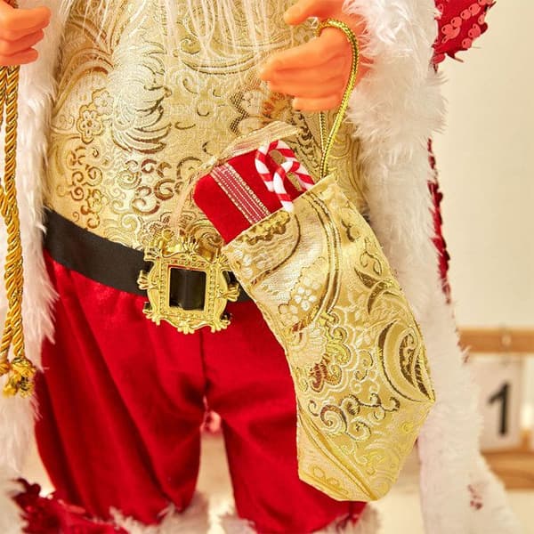 TD® Santa Claus Doll 15*9*30cm Simuleringsansiktsdekoration till juldagen