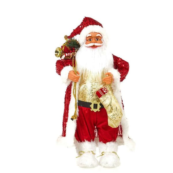 TD® Santa Claus Doll 15*9*30cm Simuleringsansiktsdekoration till juldagen