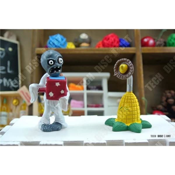 TD® 8st-lot PVZ Plants vs Zombies Figurer Plants and Zombies PVC Action Figures Collection Model Leksaker Dockor - 2nd Generation -8st