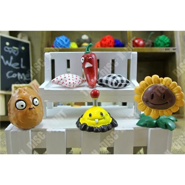 TD® 8st-lot PVZ Plants vs Zombies Figurer Plants and Zombies PVC Action Figures Collection Model Leksaker Dockor - 2nd Generation -8st