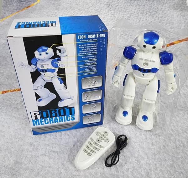 Miniatyrrobot - TD - Programmerbar - Gestsensor - USB uppladdningsbar - 3 år och uppåt