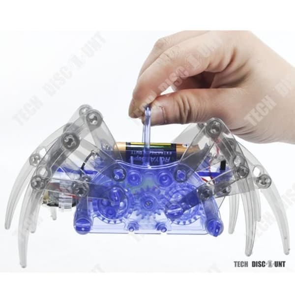TD® Pedagogiska leksaker mekanisk spindel Robotbyggande barn djur miniatyr lekfull interaktiv Halloween jätteben spindel